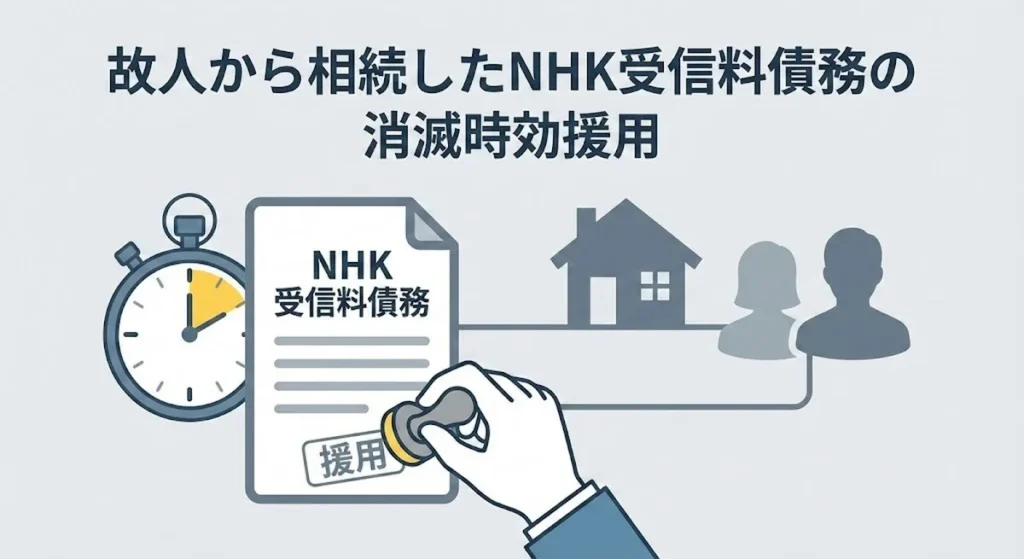 【相続問題】故人から引き継いだNHK受信料の滞納｜消滅時効援用で合法的に解決する方法と失敗しないための注意点を行政書士が徹底解説