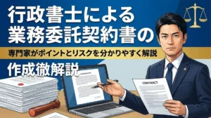業務委託契約書の作成は行政書士への依頼がおすすめ｜費用相場の比較・盛り込むべき必須12条項・フリーランス新法対応・トラブル事例を徹底解説
